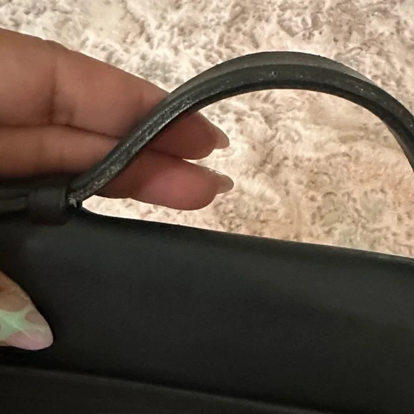 Coach Willis Black Leather Handbag with Gold Clasp - Picture 12 of 13